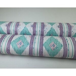 Vintage 90s Memphis Style Mojave Contact Paper Lot. Pastel Geometric Liner Retro